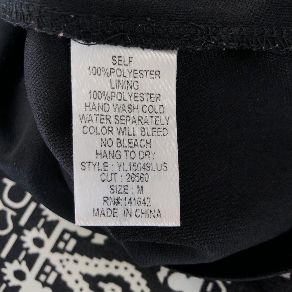 Lulu’s Black Patterned Cold Shoulder Mini Dress - image 7